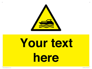 Custom Warning motorised watercraft